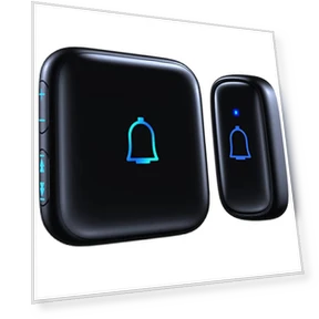Wireless Doorbell with 56 Chimes, 1000 Feet Range, IP66 Waterproof — Push Buttons