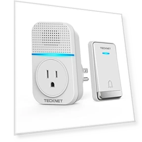 Wireless Doorbell with 60 Ringtones, 1300ft Range, Waterproof — Kits, TECKNET