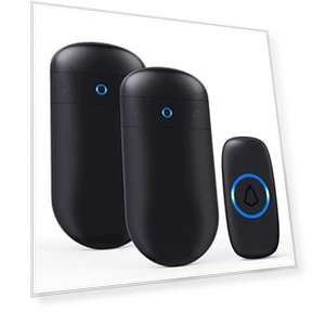 Wireless Doorbell with 1000ft Coverage, 52 Chimes, LED Flash — Push Buttons, SECRUI