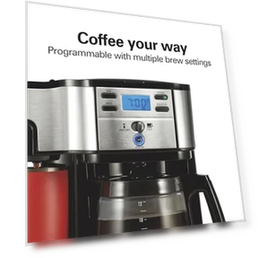 2-Way 12 Cup Programmable Drip Coffee Maker & Single Serve Machine — Coffee Makers, Hamilton Beach