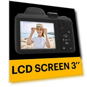 20MP Digital Camera with 40X Optical Zoom, 1080P Full HD Video — Compact Digital Cameras, KODAK