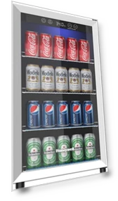 115 Can Beverage Refrigerator and Cooler with Glass Door — Mini Fridges, Honeywell
