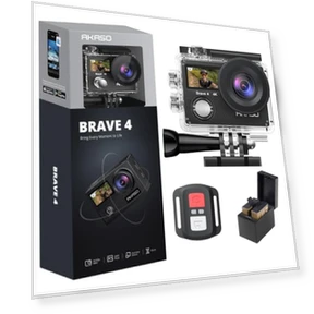 4K30fps WiFi Action Camera with Waterproof Case and Accessories — Adventure & Sports Cameras, AKASO