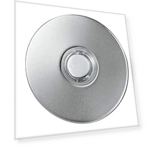 Lighted Round Stucco Pushbutton Doorbell Kit, 2.5" Diameter — Push Buttons, Broan-NuTone