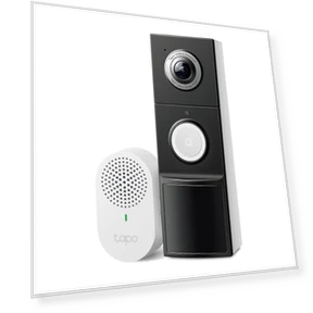 Smart Video Doorbell Camera with Chime, 2K QHD, 180° View — Kits, TP-Link