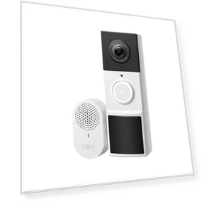 Smart Video Doorbell Camera Wireless with Chime, 2K with Full Color Night Vision & Spotlights — Smart Home Security, TP-Link