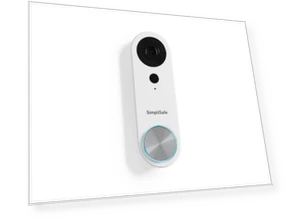 Wired Doorbell Camera, 1080p - Compatible with Home Security System — Smart Home Security, SimpliSafe