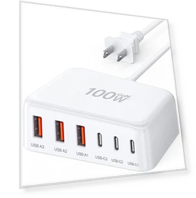 100W GaN 6 Port USB C Fast Charger Station — Power Hubs, BREEKET