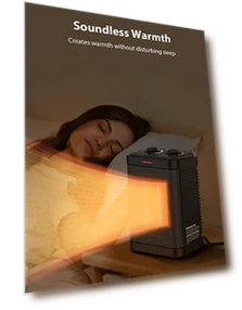 1500W PTC Ceramic Space Heater with Thermostat — Portable Heating Solutions, Pereysi