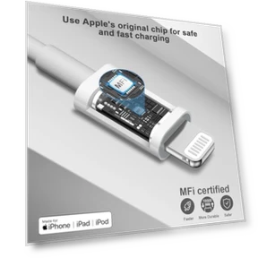 20W USB C Fast Charger with 6FT Cable for iPhone — Charging Solutions, STAMISH