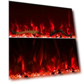 48" Smart Electric Fireplace Insert with Remote, Touch Screen & APP Control — Electric Heating Solutions, VINEMOUNT