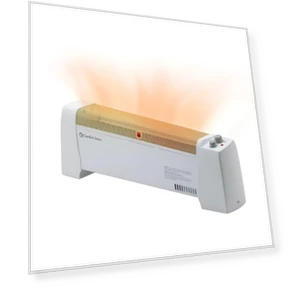 Electric Baseboard Space Heater with Adjustable Thermostat — Heater Spare Components, Comfort Zone