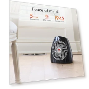 Space Heater with Adjustable Thermostat and Safety Features — Portable Heating Solutions, Vornado