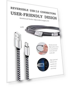 USB Type C Fast Charging Cable 5 Pack - 6Ft 3A Braided — Charging Solutions, Teeind