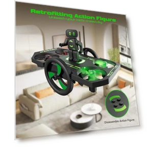 Mini Nano Indoor RC Quadcopter Toy with Jumping Car Mode — Flying Toys
