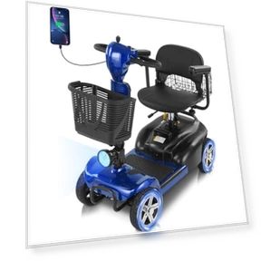 4 Wheels Mobility Scooter for Adults & Seniors Up to 300LBS — Mobility Scooters, Mbxcooter