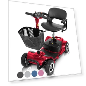 4 Wheel Mobility Scooter - Electric Powered Wheelchair Device for Adults and Elderly — Push Scooters, Vive Health