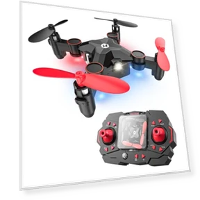 Foldable Mini Nano RC Drone with Altitude Hold and 3D Flips — Flying Toys, Holy Stone
