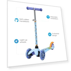 Self Balancing Kick Scooter with Light Up Wheels for Kids — Balance Bikes, Voyager