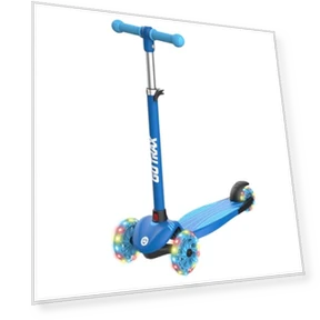 Kids Kick Scooter with LED Wheels and Adjustable Handlebars — Balance Bikes, Gotrax