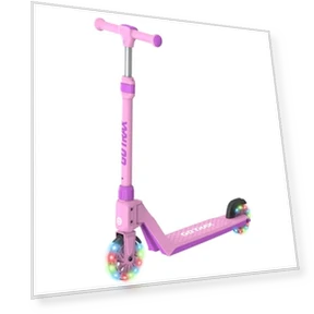 Kick Scooter for Kids with LED Lighted Wheels, Adjustable Handlebars — Push Scooters, Gotrax