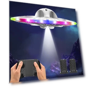 Foam Drone RC UFO for Kids and Beginners with Auto Hovering and Lights — Drones & UAV Technology, HOLYFUN
