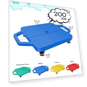 Kids Sports Scooter Board with 360-Degree Wheels and Handles — Kids' Bikes, tujol