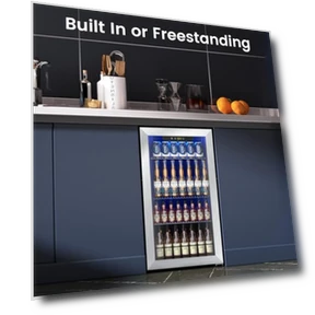 130 Can Beverage Refrigerator Cooler with Digital Temperature Control — Drink Coolers, Electactic