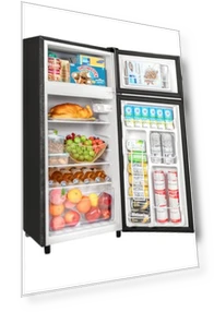 4.5 Cu.Ft Double Door Mini Refrigerator with Freezer — Mini Fridges, Tehanld