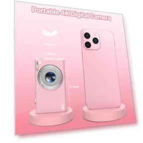4K Vlogging Camera with Autofocus 48MP UHD, 16X Digital Zoom, Anti-Shake — Compact Digital Cameras, FJFJOPK