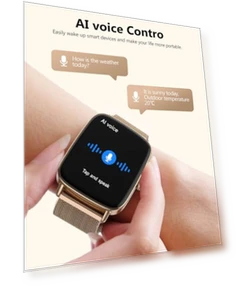 AI Voice Smartwatch for Women with Heart Rate Monitor, IP68 Waterproof — Smartwatches, SOUYIE