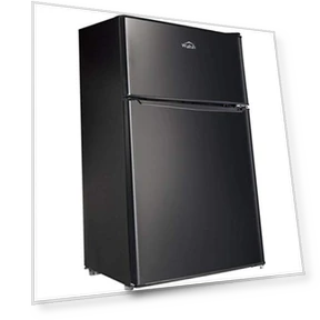 Compact Refrigerator with Freezer, Adjustable Thermostat, Reversible Doors, 3.1 Cu.Ft — Mini Fridges, Walsh