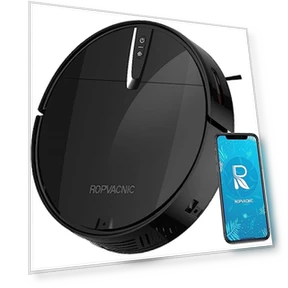 Robot Vacuum Cleaner with 3000Pa Suction, APP/Voice Control, Self-Charging — Smart Cleaning Robots, ROPVACNIC