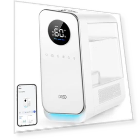 Smart Quiet Cool Mist Humidifier for Large Room, 5L with Alexa/Google — Air Moisturizers, Dreo