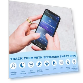 Smart Ring - Sleep & Activity Monitor with Heart Rate, Stress, SPO2 Tracker — Health & Fitness, SEEKZERO