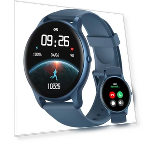 Smart Watch with Call Function, Fitness Tracker, Heart Rate Monitor, IP68 Waterproof — Smartwatches, Parsonver