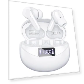 Bluetooth 5.3 Wireless Earbuds with ENC Noise Cancelling Mic — In-Ear Headphones, Bcaikair