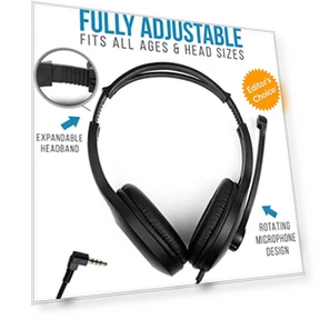 Classroom Headphones With Microphone (10 Pack) - Durable On-Ear Design for Students — In-Ear Headphones, Barks