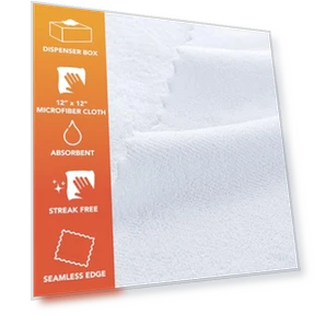 Smart Rags Microfiber Cleaning Cloth Pack - 50 Count, Lint Free, Scratch & Streak-Free — Microfiber, Arkwright LLC
