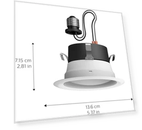 Smart Recessed 4 Inch LED Downlight - Color-Changing Light - 6 Pack — LED, Philips Hue
