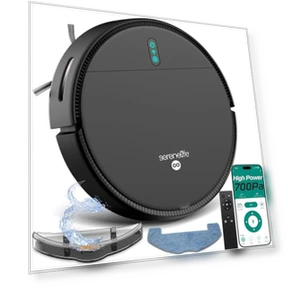 Smart Robot Vacuum and Mop Combo with App Control — Smart Cleaning Robots, SereneLife