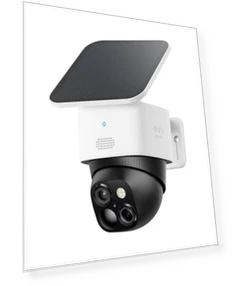 SoloCam S340 Solar Security Camera, 360° Pan & Tilt, Wireless Outdoor — Smart Home Security, eufy Security