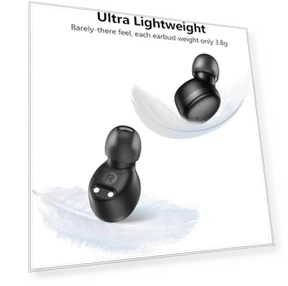 Wireless Earbuds Bluetooth 5.3 with Deep Bass, Lightweight for Sports — In-Ear Headphones, kurdene