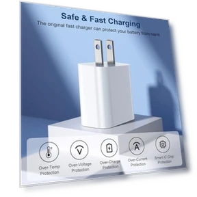 Быстрое зарядное устройство для iPhone, 20W PD USB C — Адаптеры питания, GREPHONE
