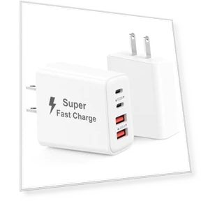 Блок быстрой зарядки USB C 40W, 2 шт., 4-портовый — Зарядные устройства, MateStar