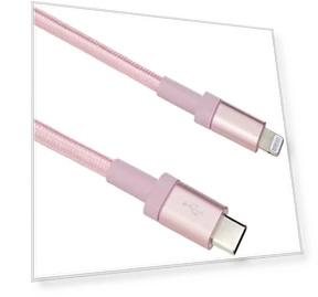 Nylon Braided USB-C to Lightning Charger Cable, MFi Certified, 6 Foot — Lightning, Amazon Basics