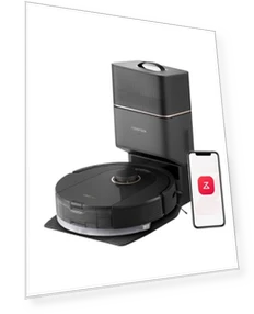 Robot Vacuum and Mop, Self-Emptying, 5500 Pa Max Suction, Perfect for Hard Floors, Carpets, and Pet Hair — Smart Cleaning Robots, Roborock