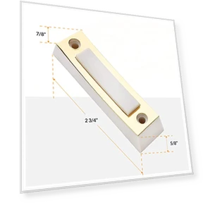 Electric Door Bell Chime Kit with Transformer & Push Buttons — Push Buttons, Newhouse Hardware