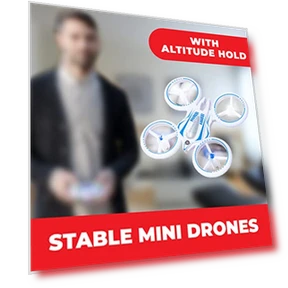 Mini Drone for Kids with LED Remote Control — Flying Toys, Force1