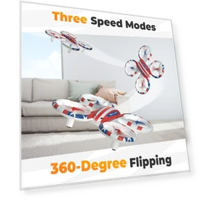 Mini Drone with LED Lights and 3D Flip for Kids and Beginners — Flying Toys, BEZGAR